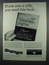 1962 Bausch &amp; Lomb Balvar 8 Scope Ad - Own a Rifle - £14.27 GBP