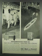 1962 CEC / Bell & Howell Ad - Mass Spectrometer - $18.49