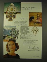 1968 Sarah Coventry Jewelry Ad - Senorita Earrings + - £14.50 GBP