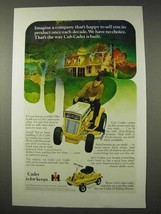 1971 International Harvester Cub Cadet Lawn Mower Ad - $18.49