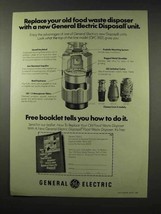 1976 General Electric GFC 852 Disposall Unit Ad - £14.46 GBP
