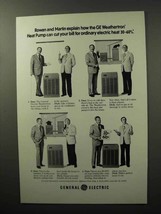 1977 GE Weathertron Heat Pump Ad - Rowan and Martin - $18.49
