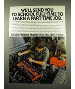 1978 Army Reserve Ad - Send You To School Full-Time - £14.61 GBP