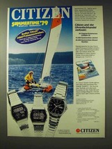 1979 Citizen Watch Ad - in German -  Quartz Digi-Ana + - £14.78 GBP