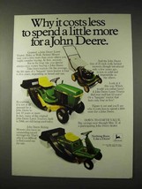 1981 John Deere 111 Lawn Tractor, 68 Riding Mower Ad - £14.50 GBP