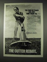 1982 Black & Decker Cutter Lawn Trimmer Ad - $18.49