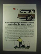 1983 John Deere Lawn Mower Ad - The Real Trouble Starts - $18.49
