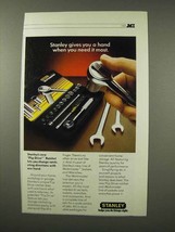 1983 Stanley Flip Drive Ratchet Ad - Gives You A Hand - £14.60 GBP
