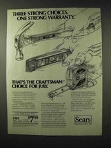 1983 Sears Craftsman Tools Ad - Hammer, Level, Tape - £14.78 GBP