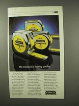 1983 Stanley Powerlock Tape Rules Ad - Lasting Quality - £14.45 GBP