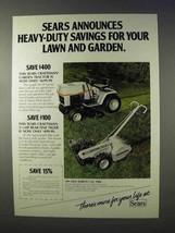 1984 Craftsman Garden Tractor, Rear-Tine Tiller Ad - £14.60 GBP
