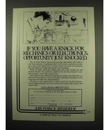 1984 U.S. Air Force Reserve Ad - Knack for Mechanics - £14.55 GBP