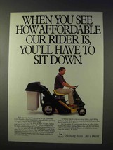 1986 John Deere R70 Riding Mower Ad - Affordable - £14.53 GBP