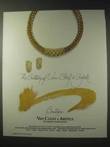 1989 Van Cleef &amp; Arpels Jewelry Ad - The Artistry - £14.62 GBP