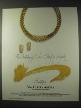 1989 Van Cleef &amp; Arpels Jewelry Ad - The Artistry - £13.82 GBP