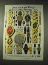 1994 Pulsar Watch Ad - Makes People Tick - £14.61 GBP