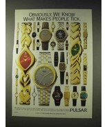 1994 Pulsar Watch Ad - Makes People Tick - £14.78 GBP