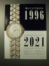 1996 Bulova Accutron Watch Ad - £14.53 GBP