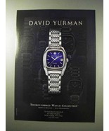 1999 David Yurman Thoroughbred Watch Ad - £14.78 GBP