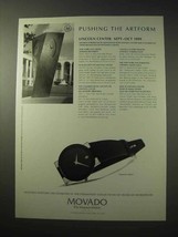 1999 Movado Museum Safiro Watch Ad - Pushing Artform - $18.49