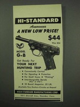 1950 High Standard G-B Pistol Ad - A New Low Price - $18.49