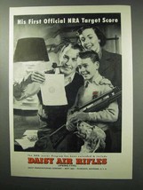 1951 Daisy Air Rifles Ad - His First NRA Target Score - $18.49