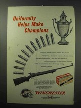 1950 Winchester Model 52 Rifle & EZXS Ammunition Ad - Champions - $18.49