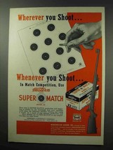 1950 Winchester Model 52 Rifle &amp; Super Match Mark II Ad - £14.78 GBP