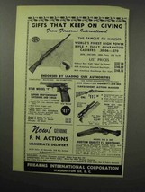 1951 F.I. Ad - FN Mauser Rifle, Star Model F Pistol - £14.44 GBP