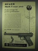 1952 Ruger Mark I Target Pistol Ad - Performance - £14.73 GBP
