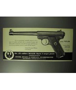 1951 Ruger .22 Calibre Mark I Target Pistol Ad - £14.54 GBP