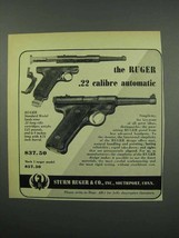 1952 Ruger Standard Pistol Ad - .22 Automatic - NICE - $18.49