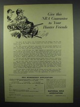 1954 National Rifle Association NRA Ad - Hunter Friends - £14.48 GBP