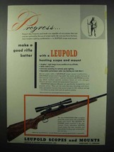 1953 Leupold Scope & Mount Ad - Winchester 308 Rifle - $18.49