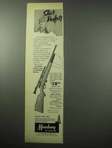 1956 Mossberg 142K Rifle Ad - She&#39;s Perfect - £14.48 GBP