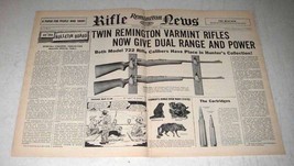 1956 Remington Model 722 Rifle  Ad - Range and Power - $18.49