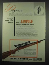 1954 Leupold Scope & Mount Ad - Winchester 308 Rifle - $18.49
