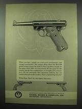 1954 Ruger Pistol Ad - Want Peak Performance - $18.49