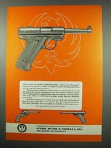 1954 Ruger Pistol Ad - There is Only One Quality - $18.49