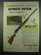 1954 Winchester Model 50 Automatic Shotgun Ad - $18.49