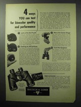 1955 Bausch &amp; Lomb Zephyr-Light Binocular Ad - You Test - £14.78 GBP