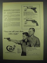1955 Colt Sport Woodsman; Officers Model Match Gun Ad - £14.57 GBP