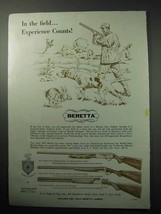 1958 Beretta Shotgun Ad - Silver Pigeon, Hawk, Snipe - £14.61 GBP