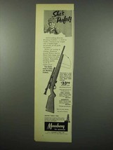 1955 Mossberg Model #142K Rifle Ad - She&#39;s Perfect - £14.48 GBP