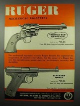 1955 Ruger Single-Six Revolver Standard Model Pistol Ad - $18.49