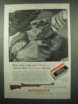 1955 Winchester Model 52 Rifle; L.V. EZXS Cartridges Ad - £14.78 GBP