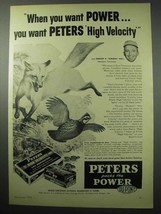 1956 Peters High Velocity 244 Remington Cartridge Ad - $18.49