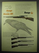 1956 Savage 6 Deluxe; 29, Stevens 87; 15 Rifle Ad - £13.80 GBP