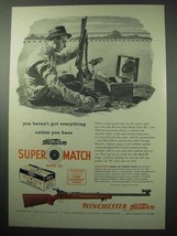 1956 Winchester Ad - Model 52 Target Rifle, Super Match - $18.49