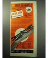 1957 Leupold Detacho-Mount Scope Mount Ad - Quick - £14.55 GBP